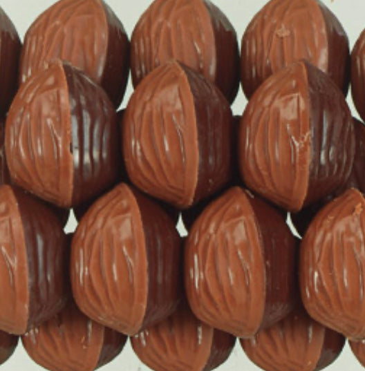Boerennoot praline pure/melkchocolade 100gr